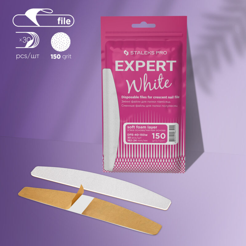 Lima Adhesiva Reemplazable Expert 40 Staleks Blanca - Grit 150