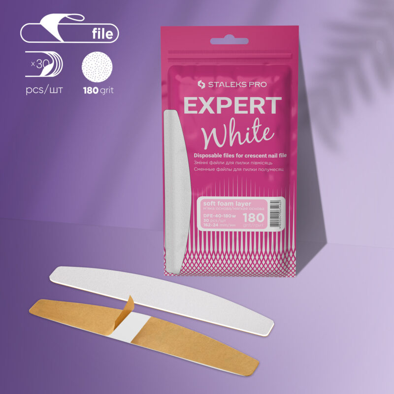 Lima Adhesiva Reemplazable Expert 40 Staleks Blanca - Grit 180