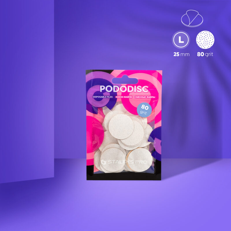 Pads para Pododisc Staleks Pro – Talla “L” Blanco - Grit 80