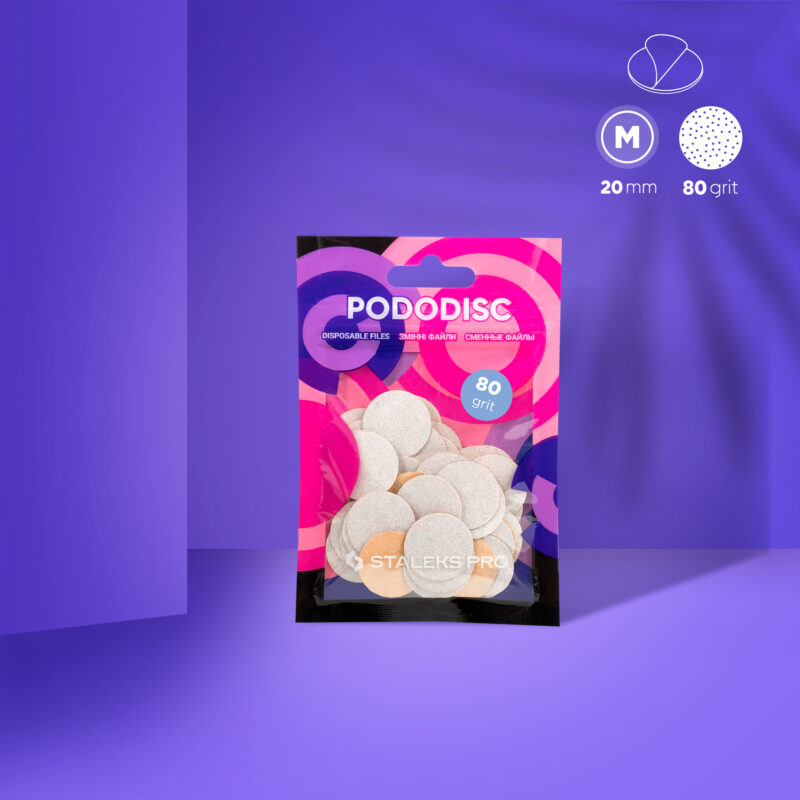 Pads para Pododisc Staleks Pro - Talla “M” Blanco - Grit 80