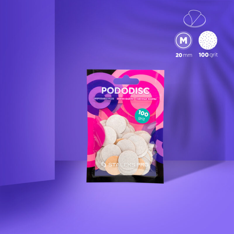 Pads para Pododisc Staleks Pro - Talla “M” Blanco - Grit 100