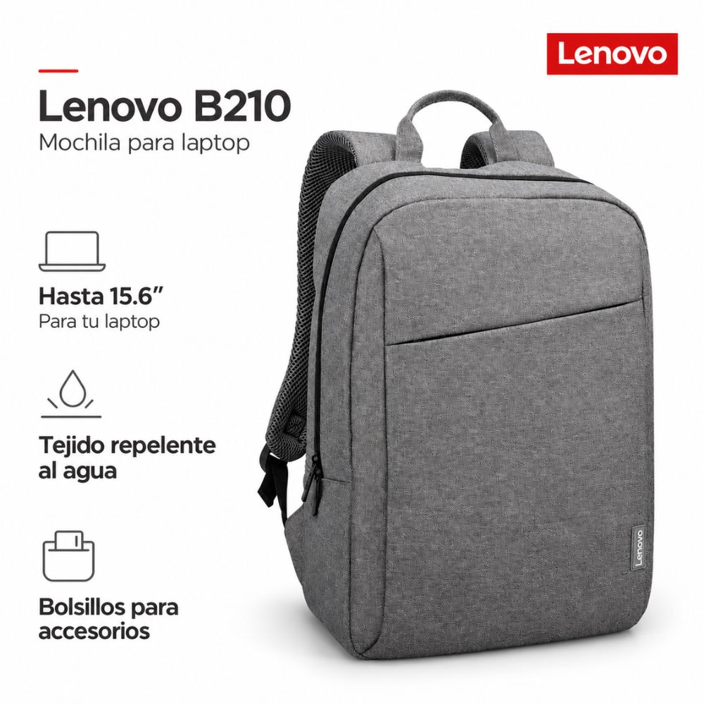 Mochila Lenovo B210 para laptop de hasta 15.6 pulgadas