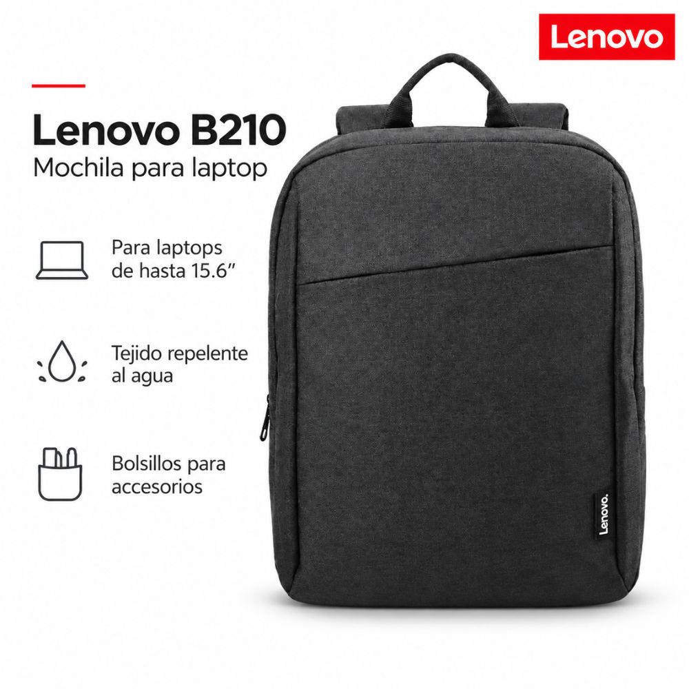 Mochila Lenovo B210 para laptop de hasta 15.6 pulgadas