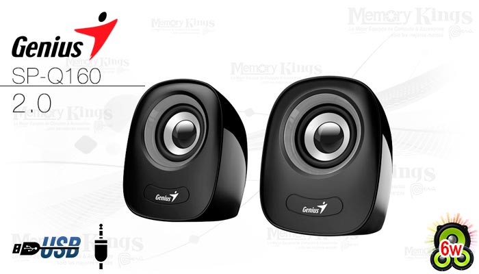 Parlantes Genius SP-Q160 6 W grises