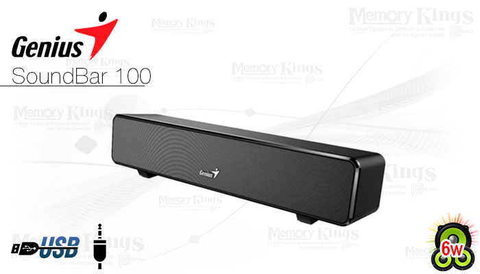 Barra de sonido Genius SoundBar 100 USB de 6 W