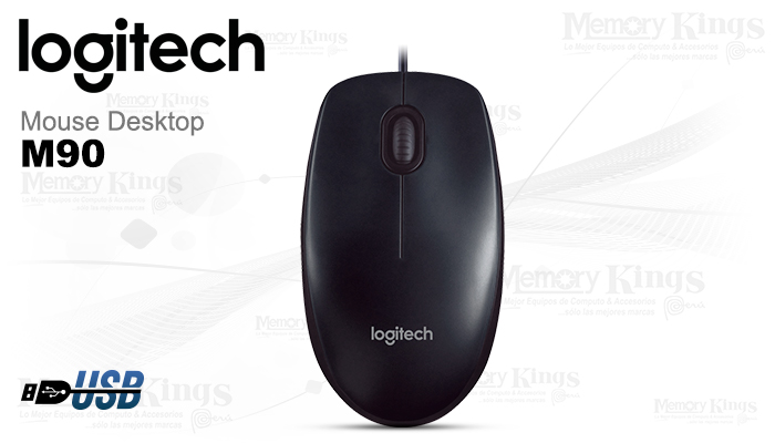 Mouse Logitech M90 USB negro