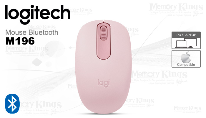 Mouse Logitech M196 Bluetooth rosa