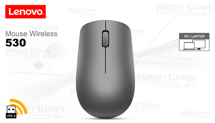 Mouse Lenovo 530 inalámbrico grafito