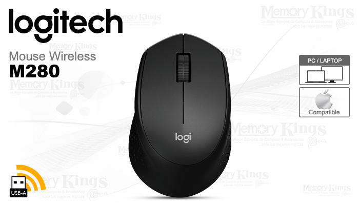 Mouse Logitech M280 inalámbrico negro