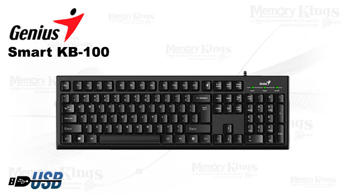 Teclado Genius Smart KB-100 USB negro