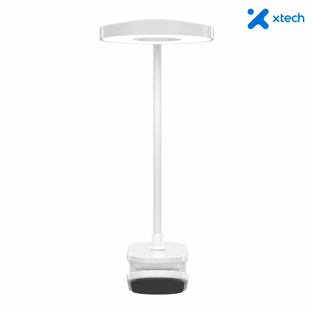 Lámpara LED Xtech XTA-703 Recargable con Clip, 3 Niveles de Brillo y USB-C