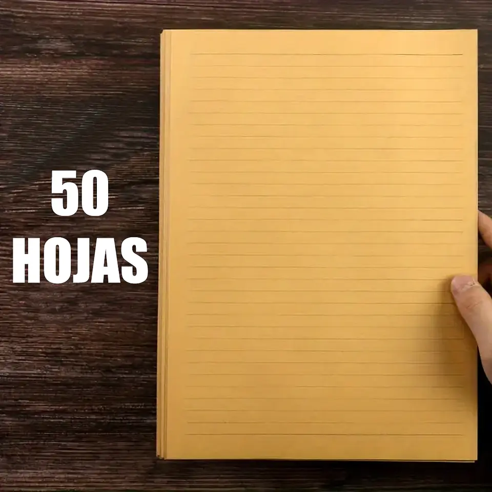 Papel Block de Notas - Papel Tipo Kraft con líneas 2