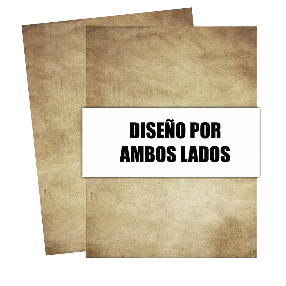 Papel Vintage Antiguo - Clásico Modelo B 4