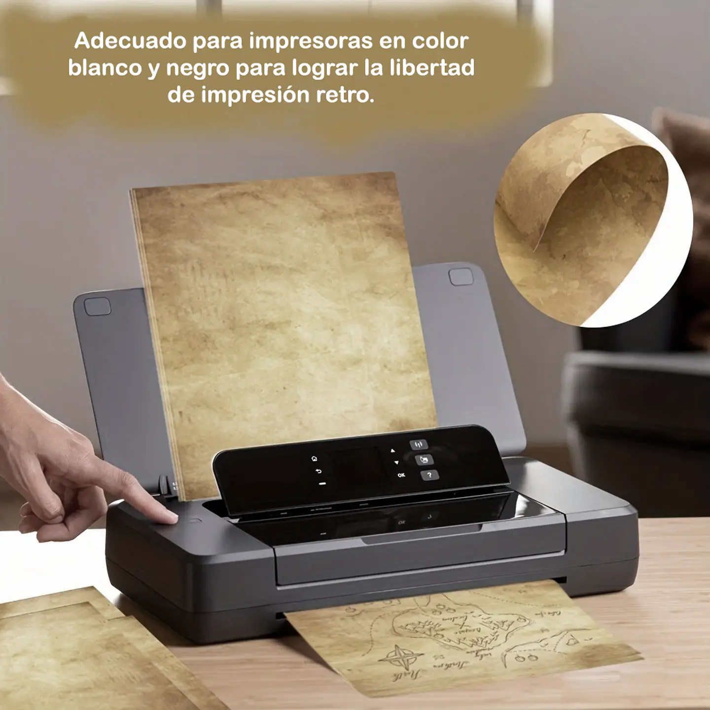 Papel Vintage Antiguo - Clásico Modelo B 5