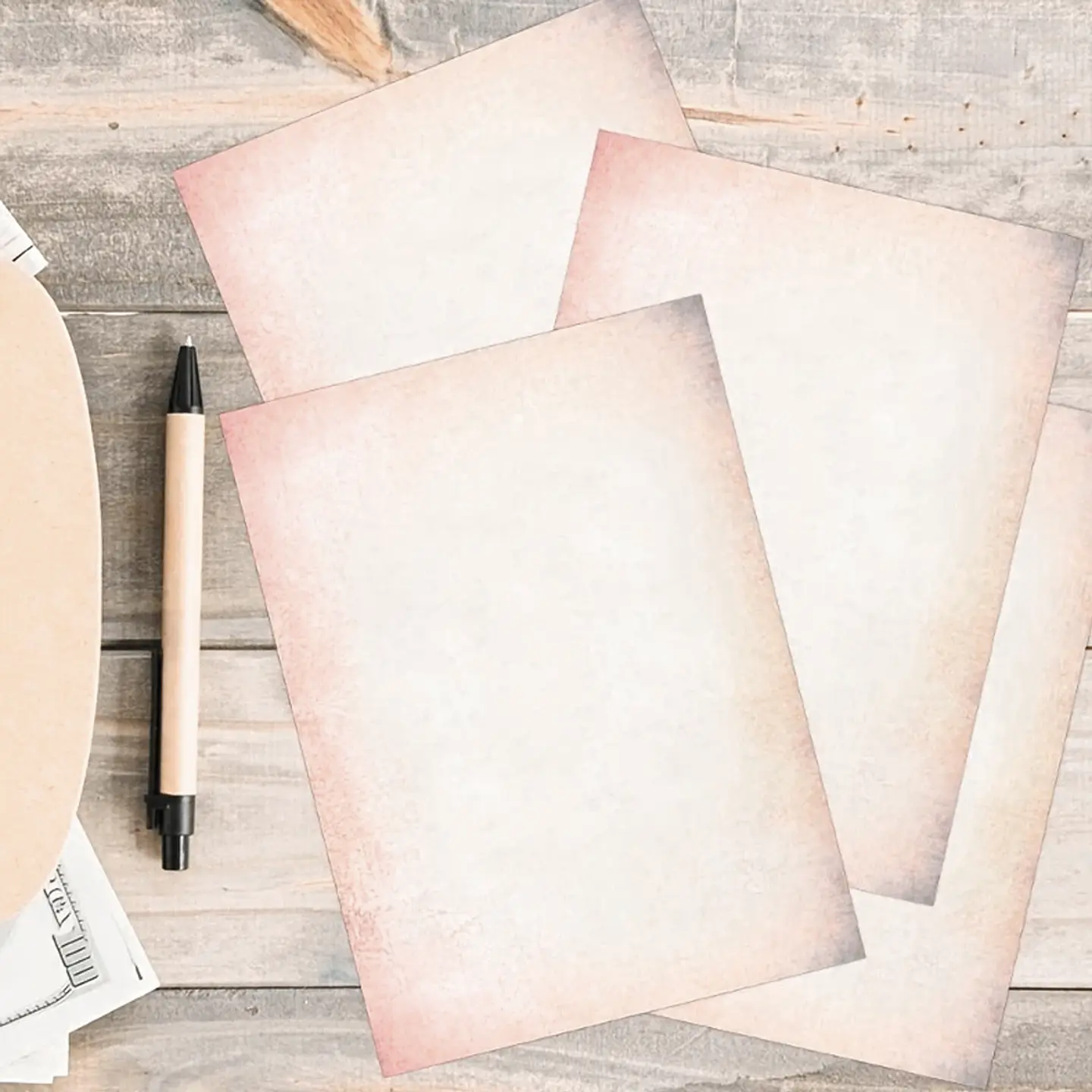 Papel Vintage Claro - Rosa Antiguo 5