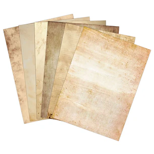 Set de Papel Vintage | 6 Diseños Retro Surtidos