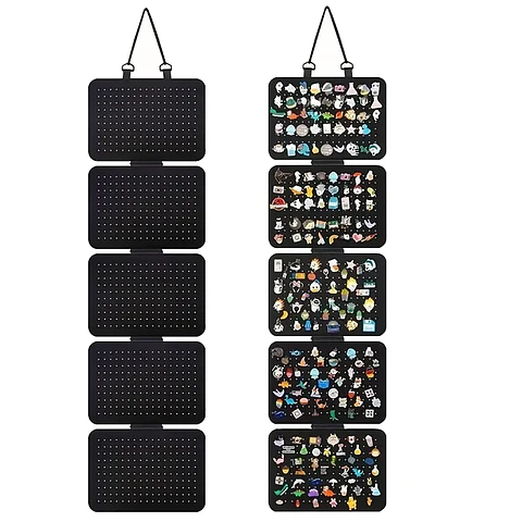 Organizador colgante para pines - Panel de 5 secciones desmontables