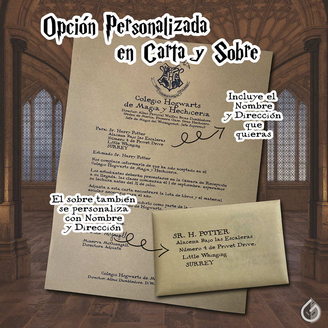 Carta de Admisión a Hogwarts - Edición Premium (100% Personalizada) 3