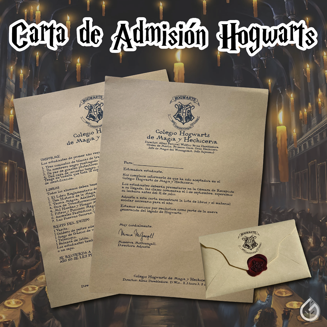 Carta Clásica de Hogwarts (Personalízala tú mismo/a) 1