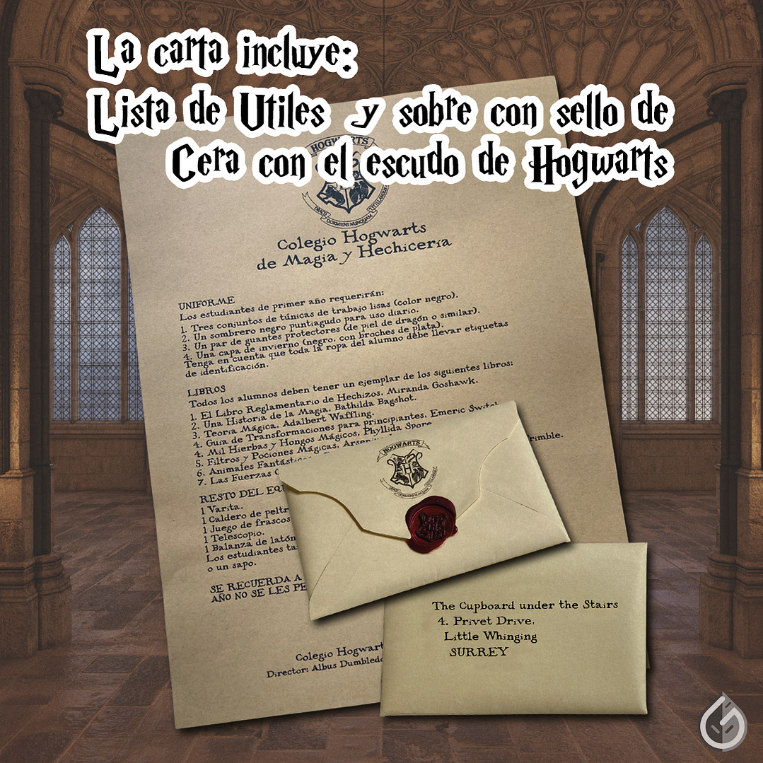 Carta Clásica de Hogwarts (Personalízala tú mismo/a) 3