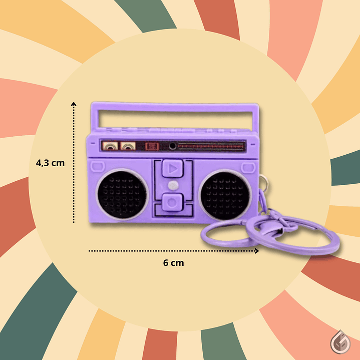 Llavero Radio Grabadora Retro 2