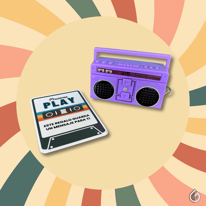 Llavero Radio Grabadora Retro 7