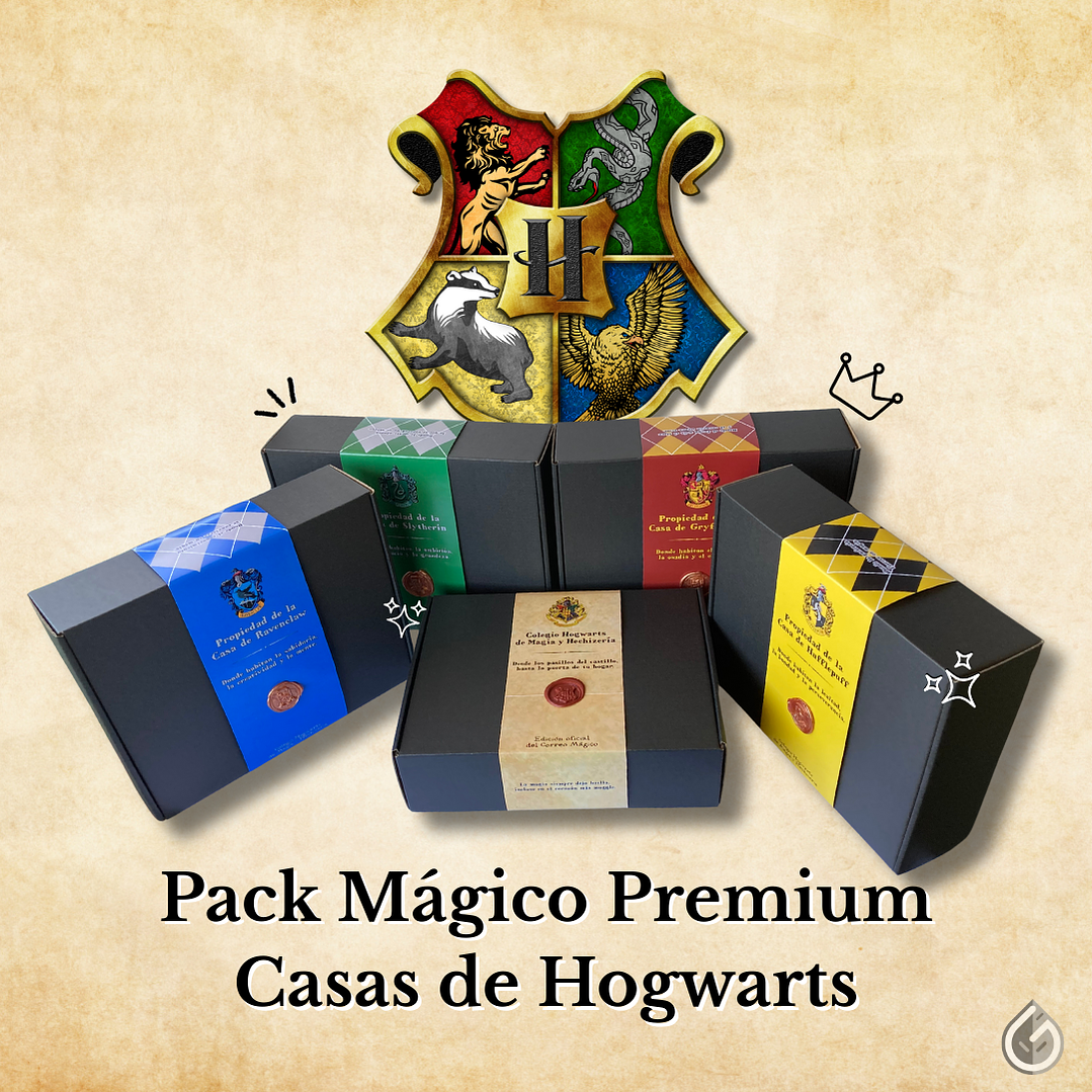 Pack Mágico Premium - Casas de Hogwarts 1