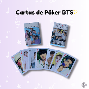 Cartas de Póker BTS - Baraja Coleccionable