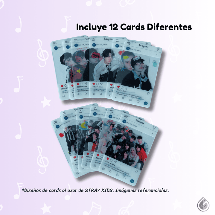 Set Cards Estilo Instagram Kpop 3