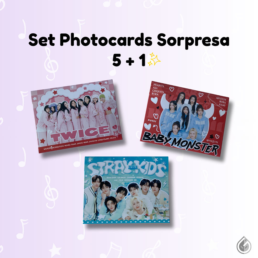 Set Photocards Sorpresa Kpop 5 + 1 1