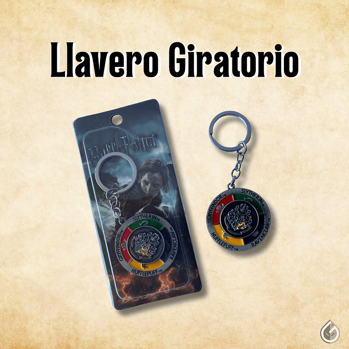 Llavero Giratorio Hogwarts - Casas Mágicas 1