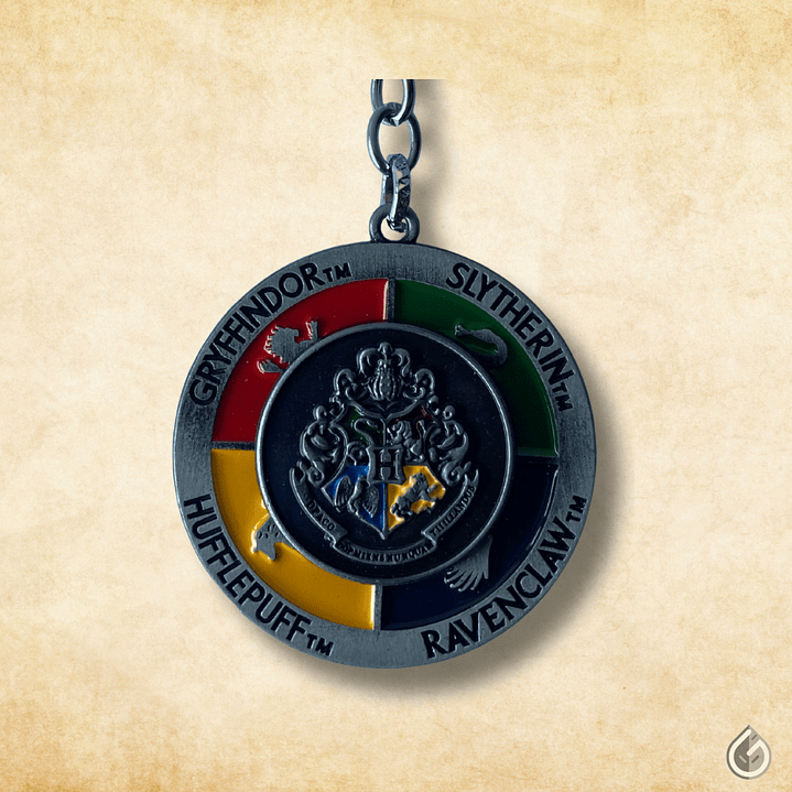 Llavero Giratorio Hogwarts - Casas Mágicas 2