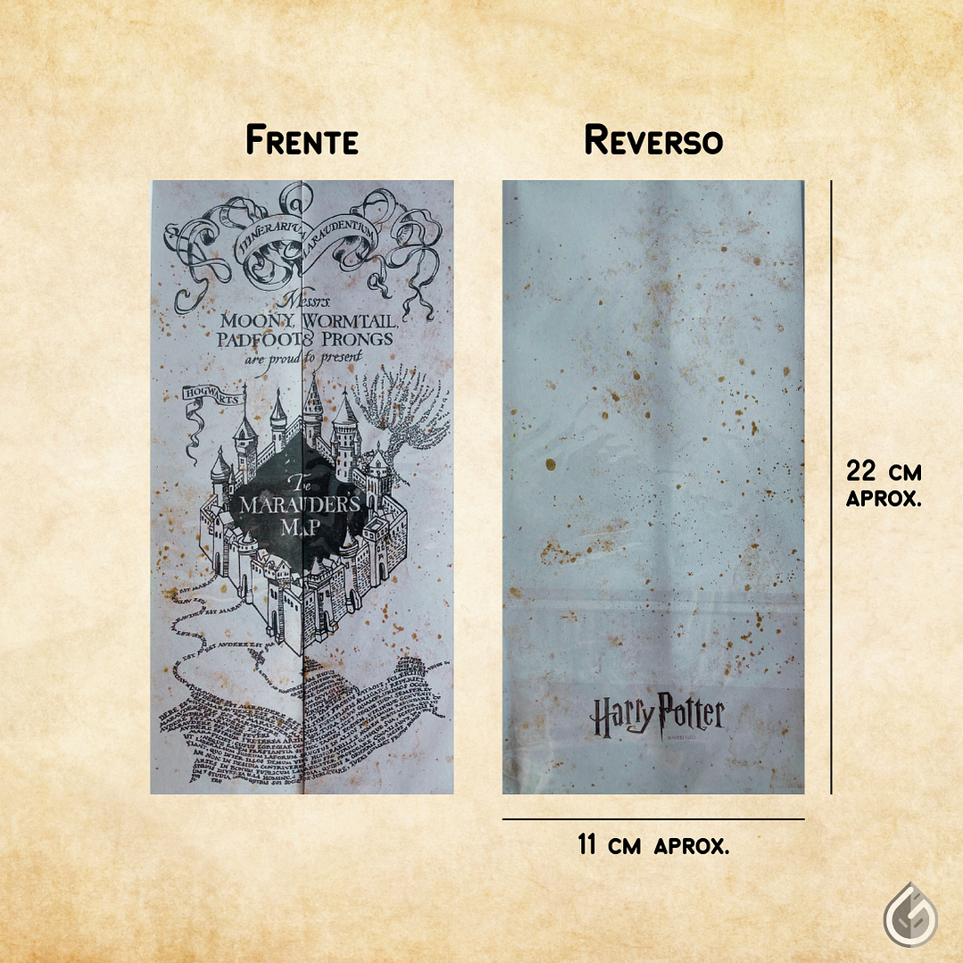 Mapa del Merodeador - Réplica Plegable 3