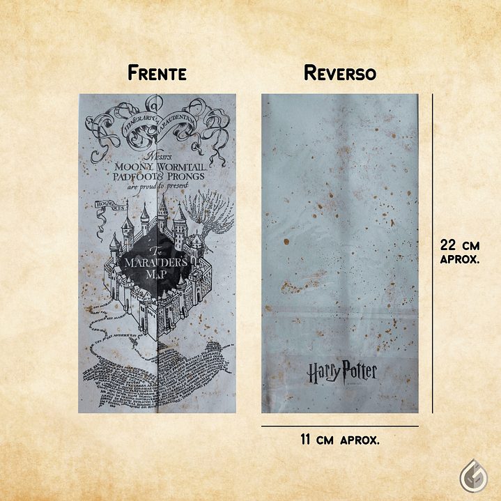 Mapa del Merodeador - Réplica Plegable 3