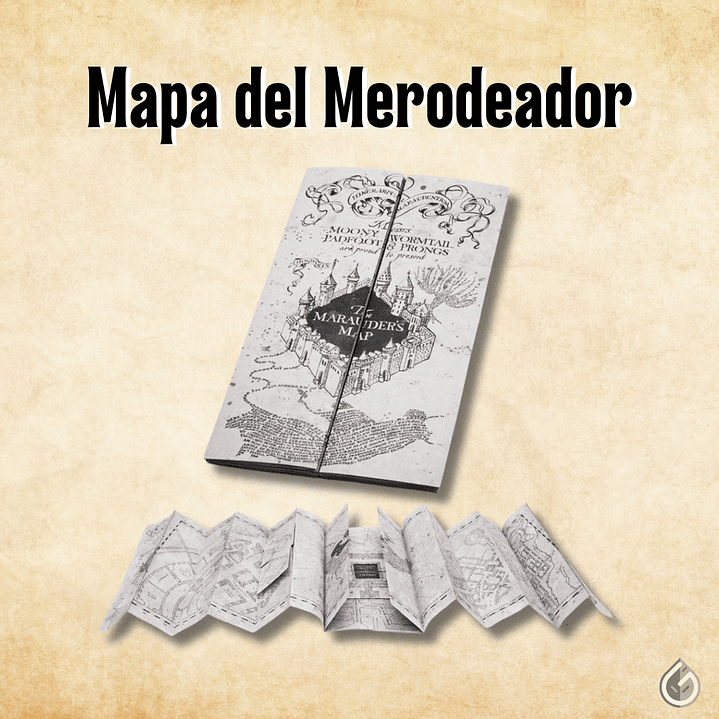 Mapa del Merodeador - Réplica Plegable 1