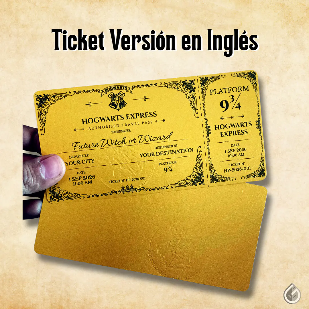 Ticket Hogwarts Express - Edición Premium (100% Personalizado) 5