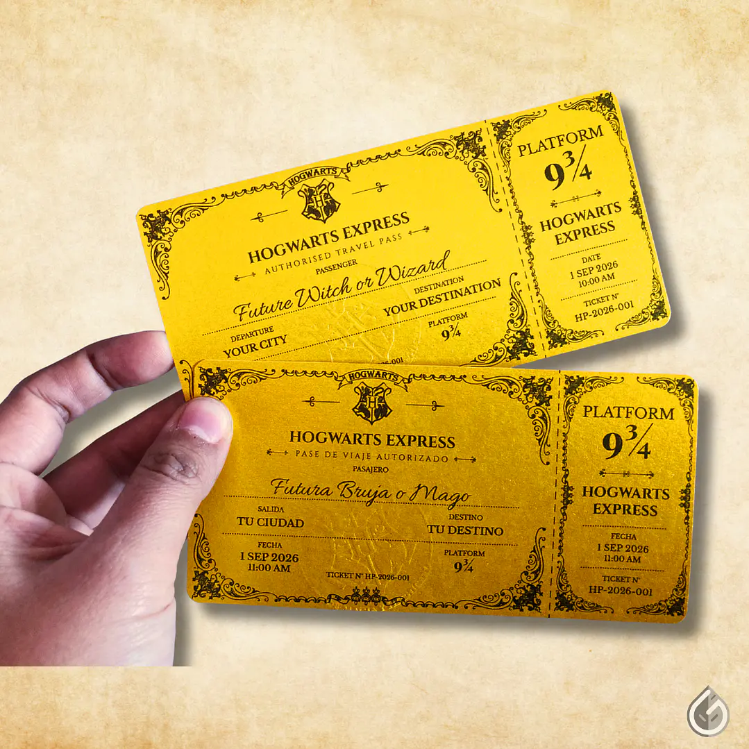 Ticket Hogwarts Express - Edición Premium (100% Personalizado) 6