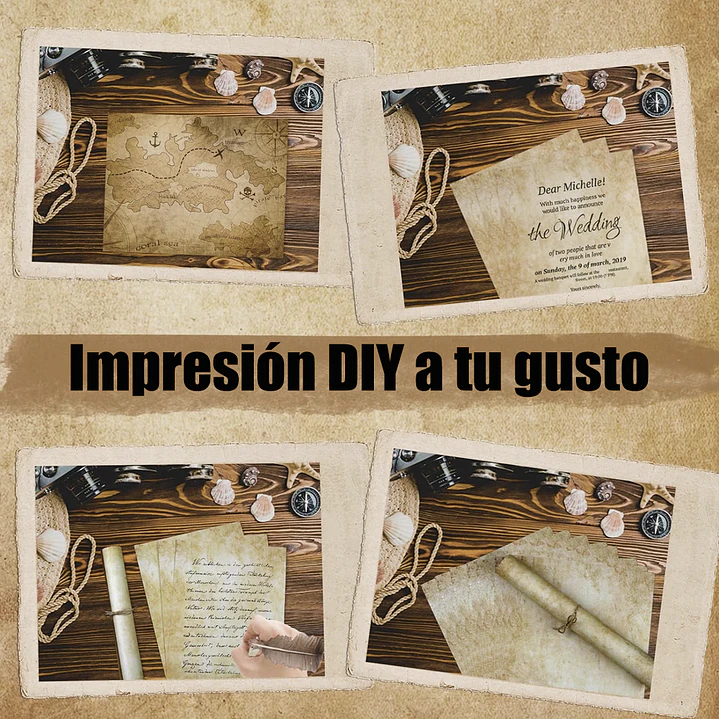 Papel Vintage Antiguo | Clásico Modelo C 5
