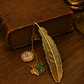 Marca Páginas Pluma Dorada - Mundo Mágico - Miniatura 4