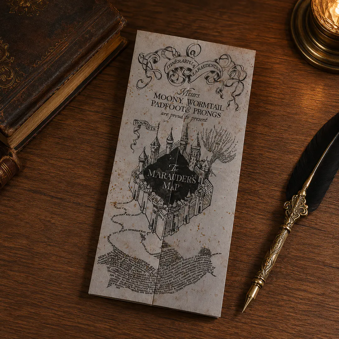 Mapa del Merodeador - Réplica Plegable 3