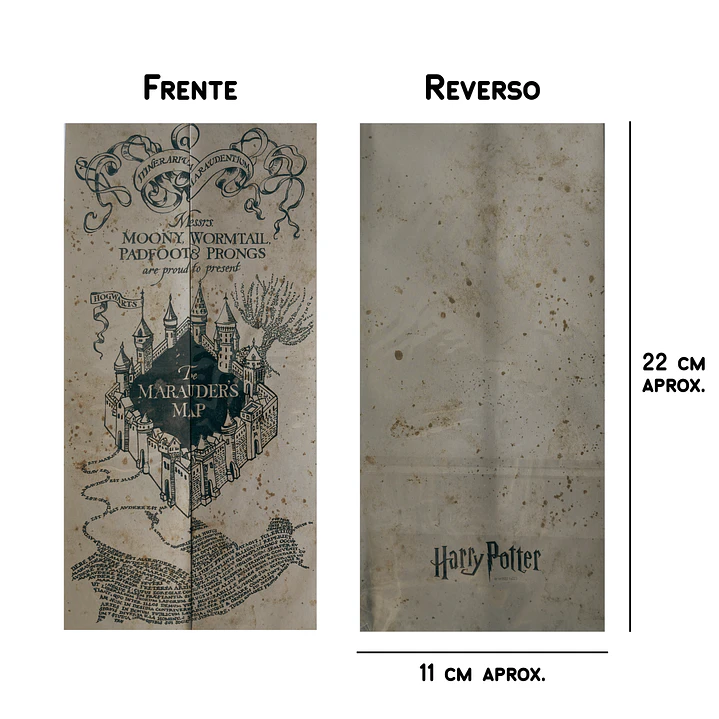 Mapa del Merodeador - Réplica Plegable 5