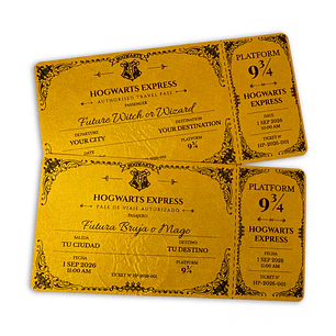Ticket Hogwarts Express - Edición Premium
