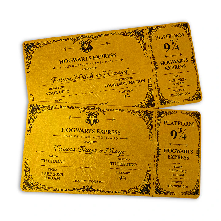 Ticket Hogwarts Express - Edición Premium 1