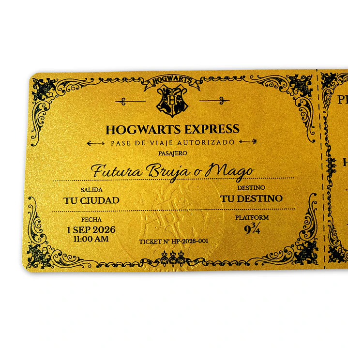 Ticket Hogwarts Express - Edición Premium 3