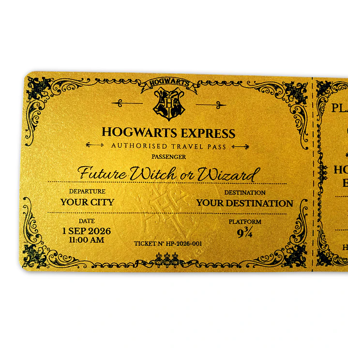 Ticket Hogwarts Express - Edición Premium 5