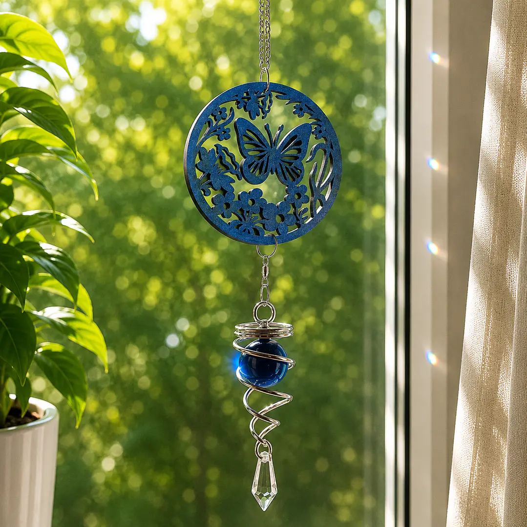 Atrapasol Spinner con Cristal 8