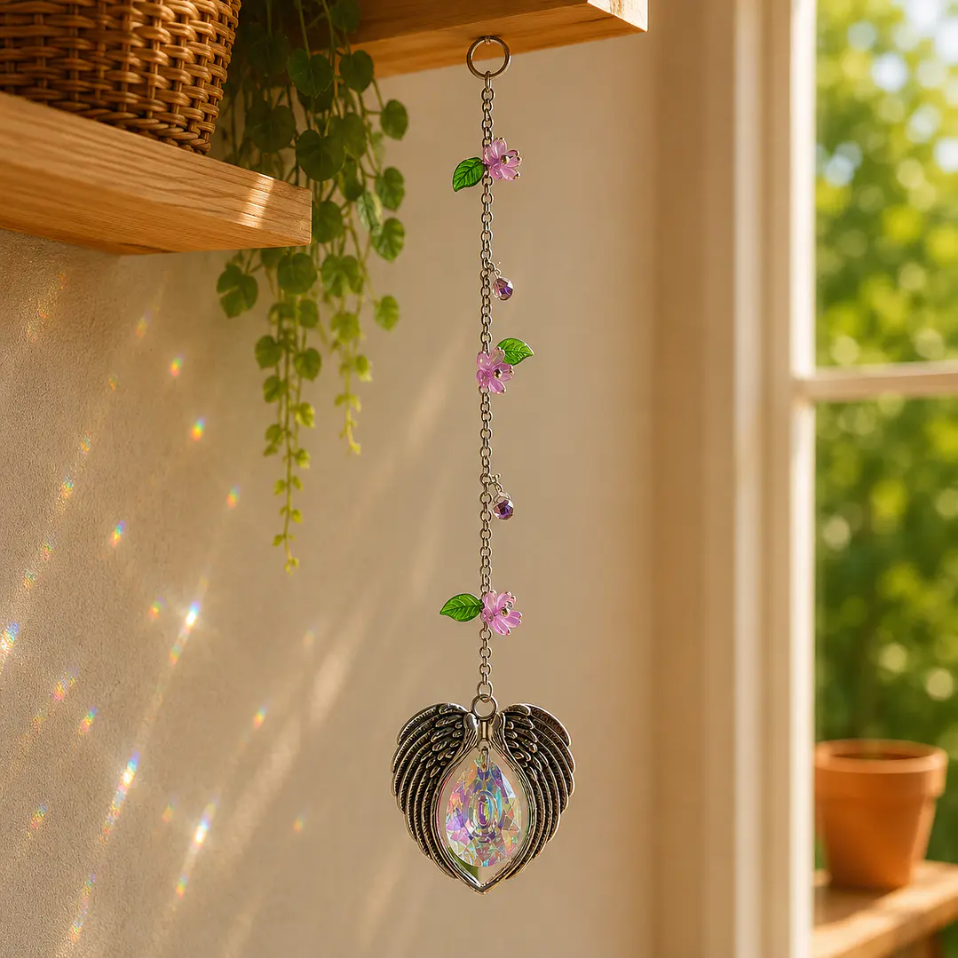 Colgante Decorativo Alas de Cristal 3