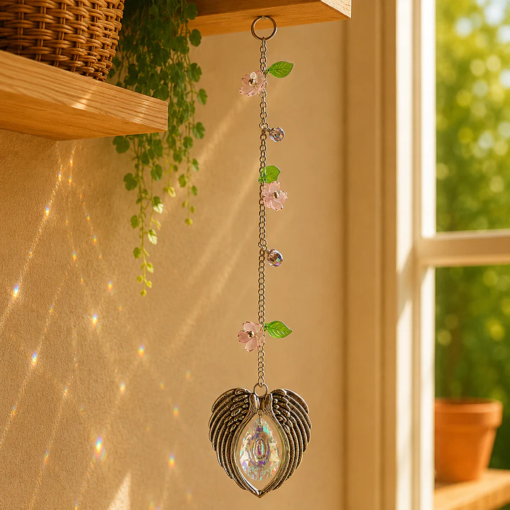 Colgante Decorativo Alas de Cristal 2