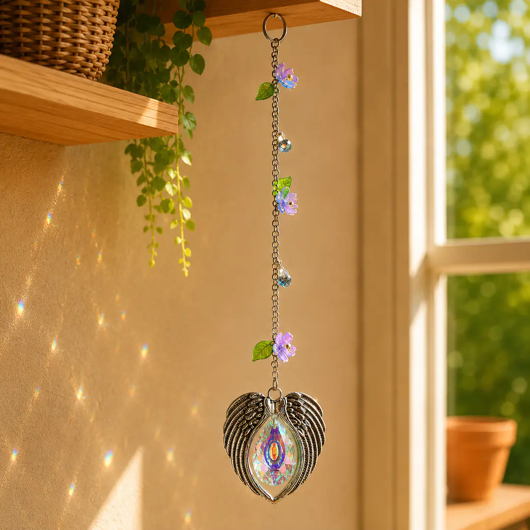 Colgante Decorativo Alas de Cristal 1