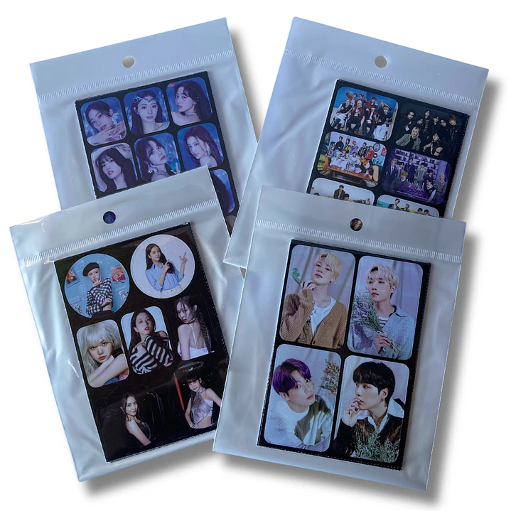Set Hojas de Stickers Kpop 1
